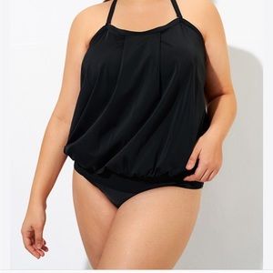 NWT Loose Bandeau Tankini Top